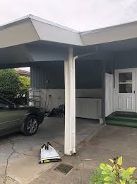 The first thing you need to do when building a carport is create the supports. Should I Replace A Carport Post As It Was Originally Built Or With An Upgraded Column Home Improvement Stack Exchange