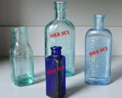 Glass Bottles Vintage Decor