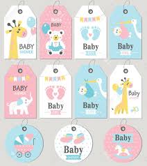Gift Tags And Cards Baby Shower Baby Arrival Set Vector