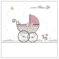 A New Baby Girl Congratulations Card