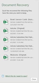 2 ways to recover unsaved excel files