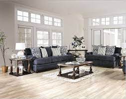 Charcoal Blue Sofa On