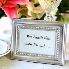 3 x 4 beaded border silver place card