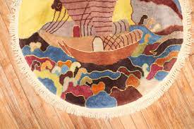 round art deco chinese rug no j3067