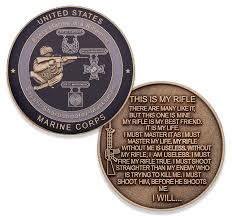 Marine Corps Rifleman Creed Challenge Coin Usmc Military Coin Officially Licenced Product Designed By Marines For Marines Usmc Challenge Coin