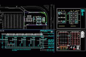 Gas Station Dwg Section For Autocad
