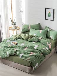 Shein Green Bedding Green Bed Sheets