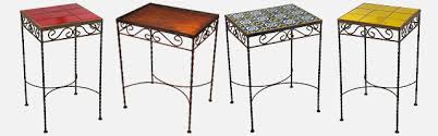 wrought iron side tables mexican