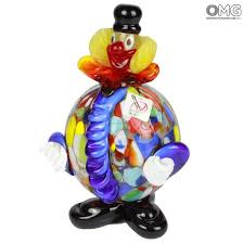 Clown Fat Blown Original Murano Glass Omg