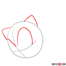 how to draw sonic the hedgehog s face