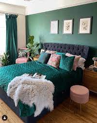 blush pink and green bedroom factory
