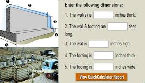 Quick Calculator For Concrete Wall And