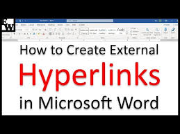 external hyperlinks in microsoft word