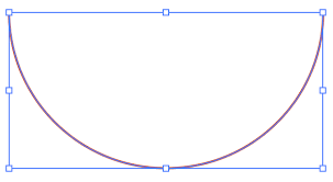 a circle in half in adobe ilrator