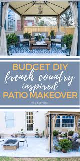 French Country Inspired Budget Patio