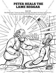 When jesus explains isaiah's prophecy, his hometown people marvel. Acts 3 Peter Heals The Lame Man Sunday School Coloring Pages Sunday School Coloring Pages