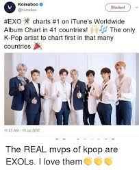 Koreaboo Blocked Exo Charts 1 On Itunes Worldwide Album