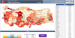 Turkey Geographic Heat Map Generator
