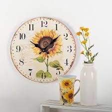Sunflower Wall Clock Forpost Trade Inc
