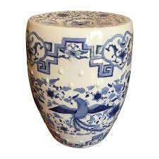 Chinoiserie Ceramic Garden Stool