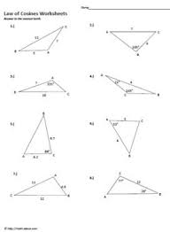In this law of sines worksheet, students describe, in their own words, when to use the law of sines. Sin And Cosine Worksheets Law Of Cosines Math Pages Worksheets