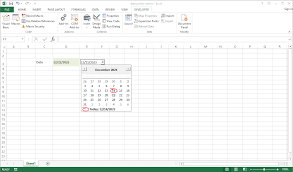 add a date picker control to excel the