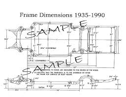 1966 chevrolet nos frame dimensions