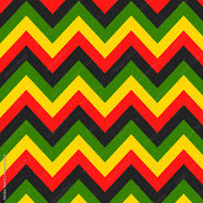 jamaican color zigzag seamless pattern