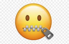 emoji with zipper mouth free