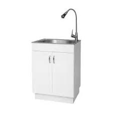 stainless steel laundry utility sink