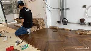 engineered wood floor installation