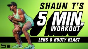 shaun t 5 minute workout legs and booty