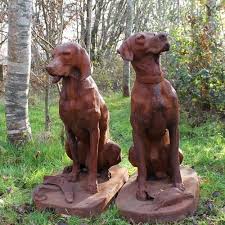 Dog Statues By Round Wood Of Mayfield