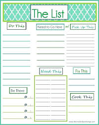 To Do Task List Template