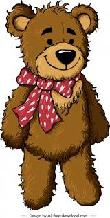 Teddy Bear Template Smile Decor Cute Cartoon Sketch Free