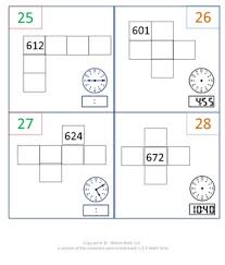 1st Gr 2nd Gr Math Calendar Hundreds Chart Puzzles Time Odd Even