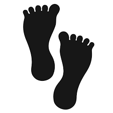 heavy duty vinyl barefoot footprint
