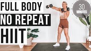 full body dumbbell workout no repeat