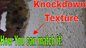 how to match knockdown texture on a