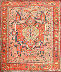 tribal antique persian serapi rug 49326