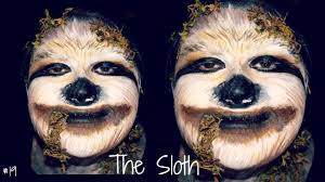 sloth halloween makeup you