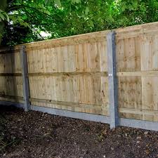 In this video, i show you guys how i'm constructing my wooden fence using 2 3/8 diameter galvanized fence posts and metal post to wood brackets (see link bel. Closedboard Fencing With Concrete Posts Diy Kit Uk Delivery