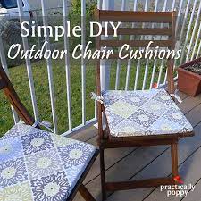 simple diy outdoor chair cushions