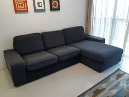 lovely ikea kivik sofa w chaise lounge