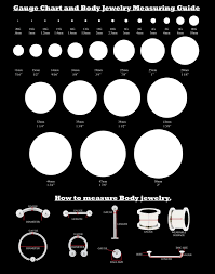 Size Chart For Gauges Nespresso Flavors Chart Ear Guage Size