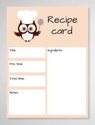 simple recipe card template in google docs