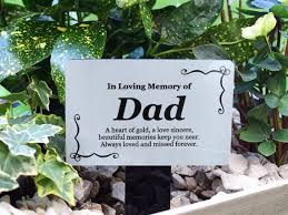 Dad Memorial Plaque Stake In Loving