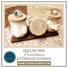 Farmhouse Bathroom Storage From Dollar