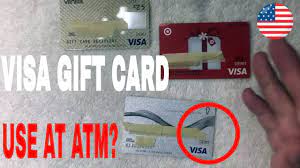 visa debit gift card at atm