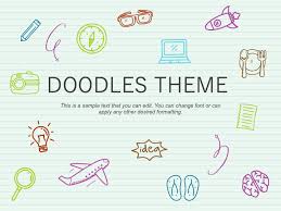 free doodles presentation theme for
